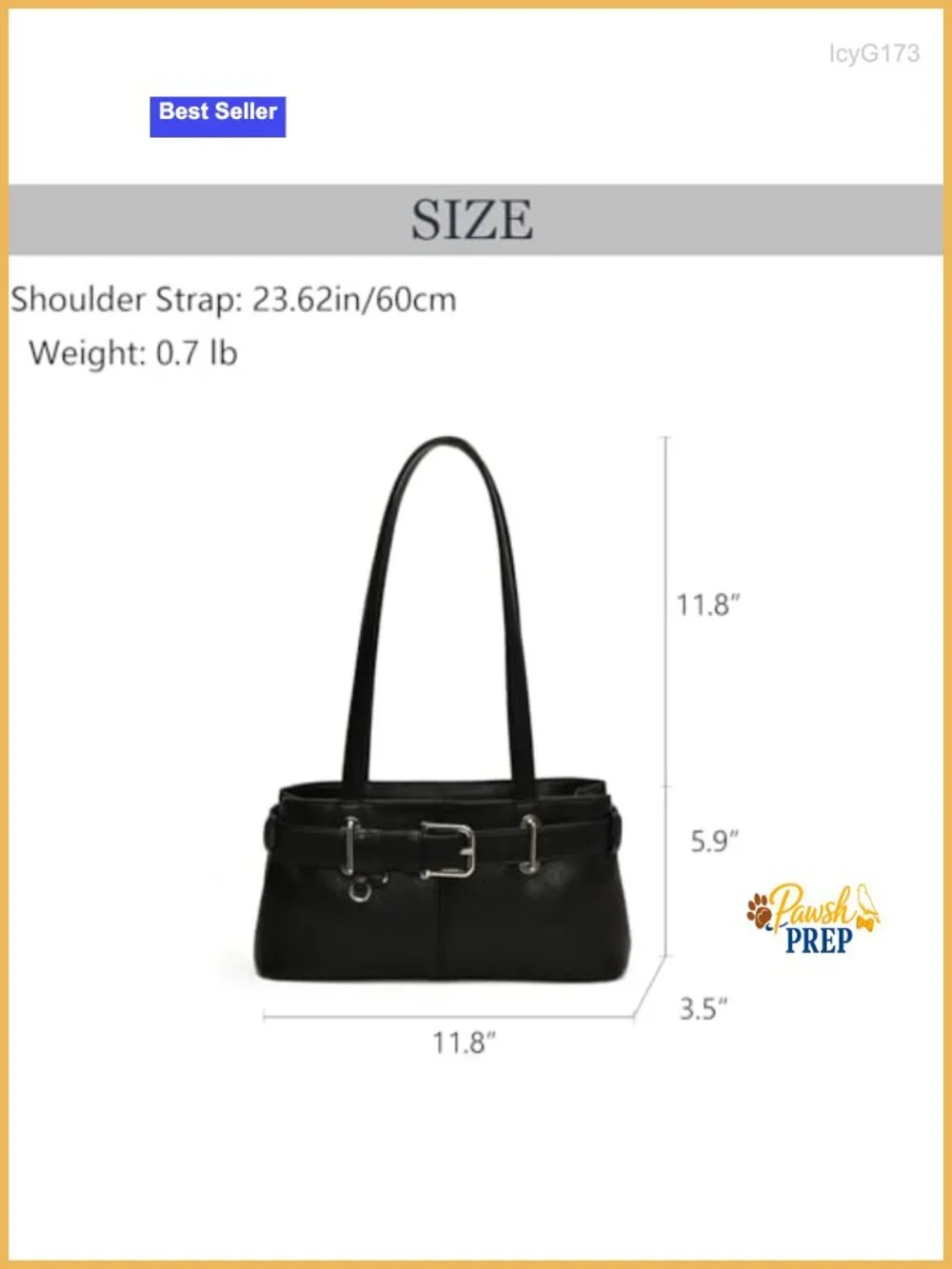 Vintage Y2K Hobo Purse with Belt Buckle Small PU Leather Underarm Satchel